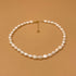 HARPER PEARL NECKLACE - collar minimalista de plata .925 y baño de oro, Taxco Guerrero