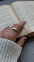 ALMA LIGHT RING - anillo de plata sterling .925 con baño de oro 14K, AMANZA Jewelry