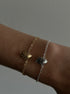 LOLA HEART BRACELET - pulsera de plata sterling .925 con baño de oro 14K, AMANZA Jewelry