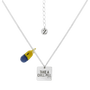 TAKE A CHILL PILL - joya de plata .925 con baño de oro 14K artesanal