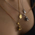 LENA ANGEL NECKLACE - collar de plata sterling .925 con baño de oro 14K, AMANZA Jewelry