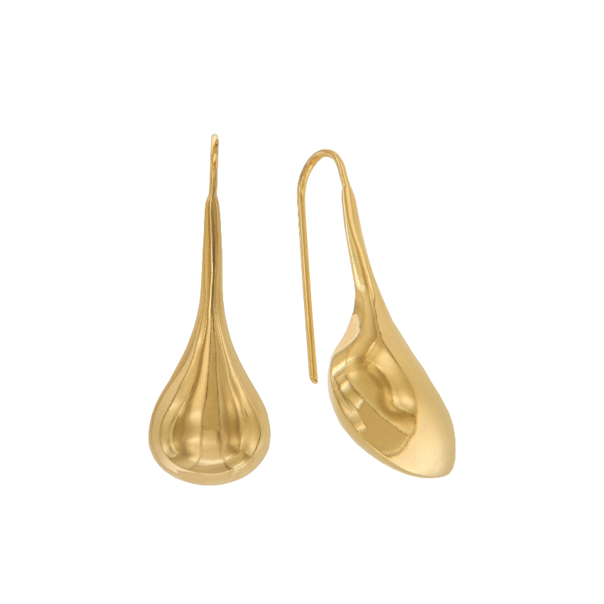 WESLEY MEDIUM EARRINGS - anillo de plata .925 con baño de oro 14K artesanal