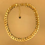 ALONZA BOLD CHAIN - collar minimalista de plata .925 y baño de oro, Taxco Guerrero