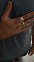 ANNE MEDIUM RING - anillo de plata sterling .925 con baño de oro 14K, AMANZA Jewelry