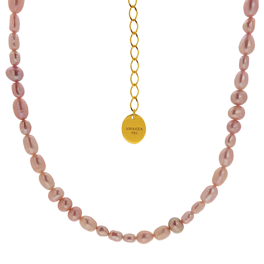 HUGA PEARL NECKLACE - collar artesanal en plata .925, hecho en Taxco México