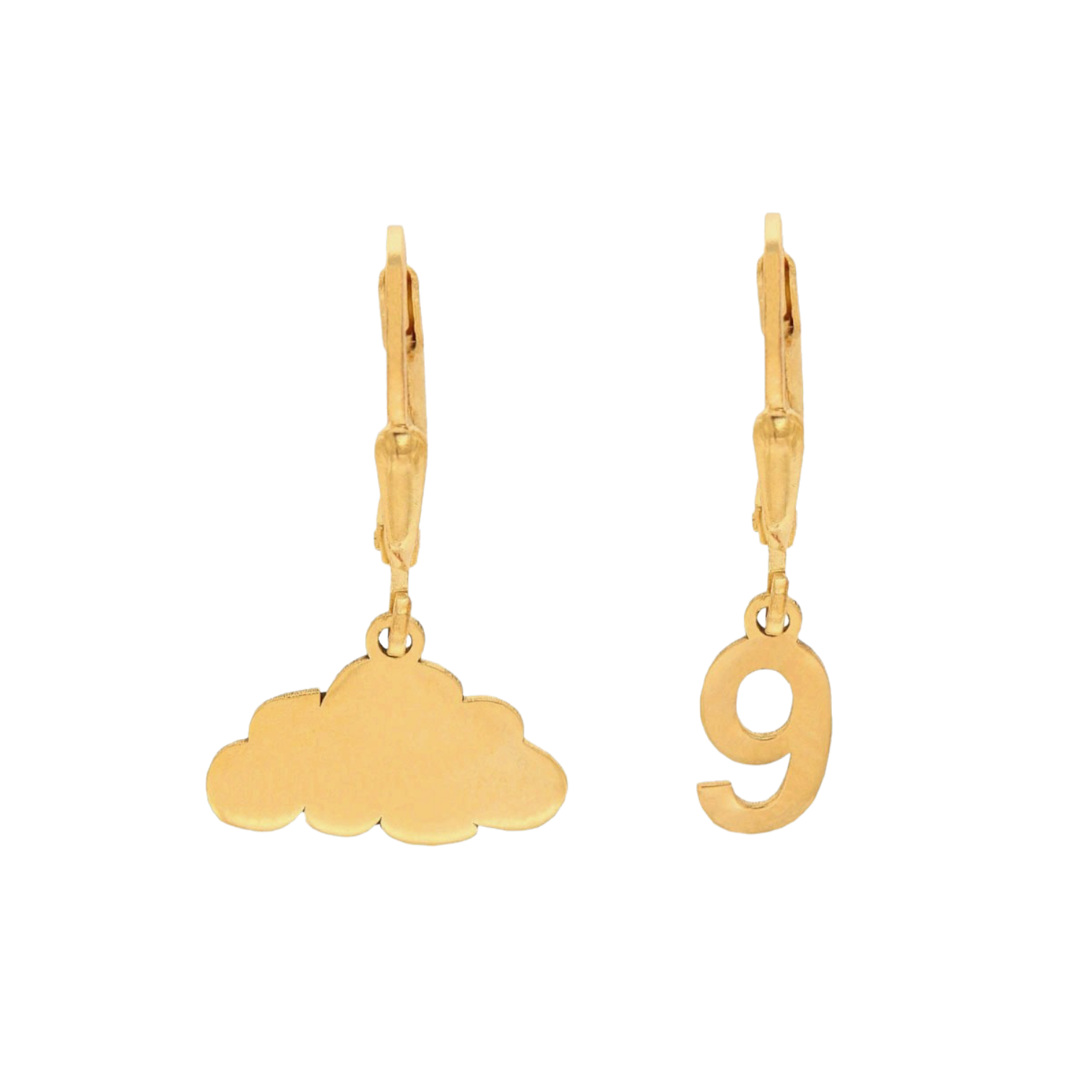 CLOUD NINE EARRINGS - anillo de plata .925 con baño de oro 14K artesanal