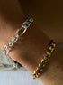 ALBERTA BOLD BRACELET - pulsera de plata sterling .925 con baño de oro 14K, AMANZA Jewelry