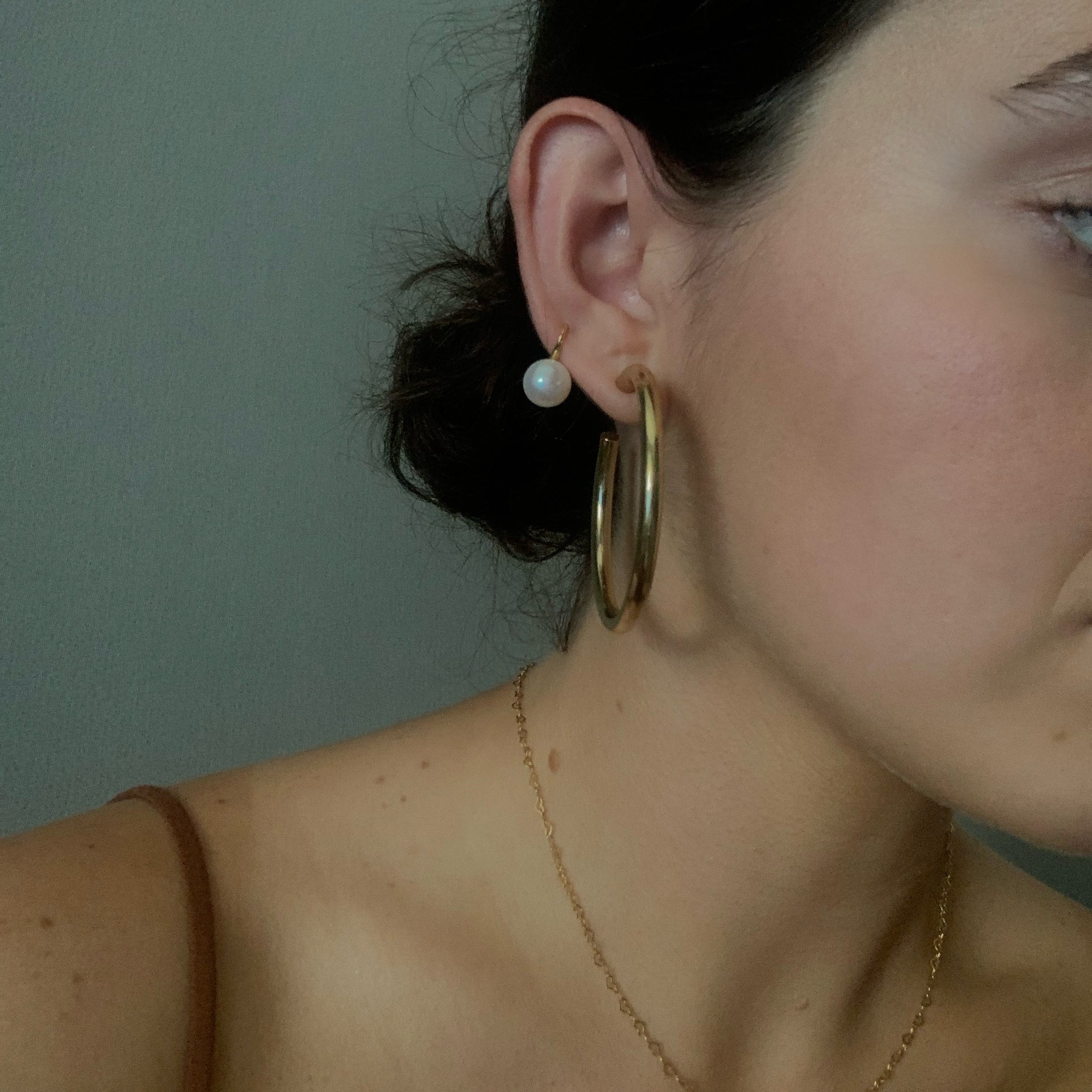 ANNE BOLD HOOPS - joya artesanal en plata .925, hecho en Taxco México