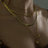LONA HEART NECKLACE - collar de plata sterling .925 con baño de oro 14K, AMANZA Jewelry
