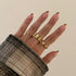 ANNE LIGHT RING - anillo minimalista de plata .925 y baño de oro, Taxco Guerrero