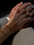 ALBERTA BOLD BRACELET - pulsera de plata .925 con baño de oro 14K artesanal