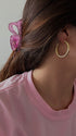 ANNE MEDIUM HOOPS - joya artesanal en plata .925, hecho en Taxco México