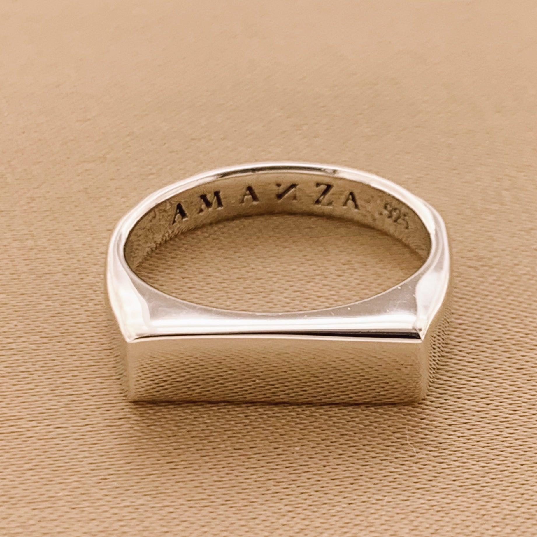 ALMA LIGHT RING - anillo de plata .925 con baño de oro 14K artesanal