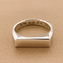 ALMA LIGHT RING - anillo de plata .925 con baño de oro 14K artesanal