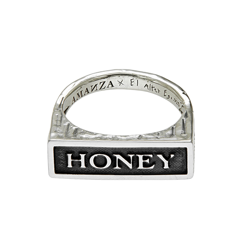 HONEY RING - anillo artesanal en plata .925, hecho en Taxco México