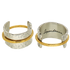 DEPENDENCIA RING - anillo minimalista de plata .925 y baño de oro, Taxco Guerrero