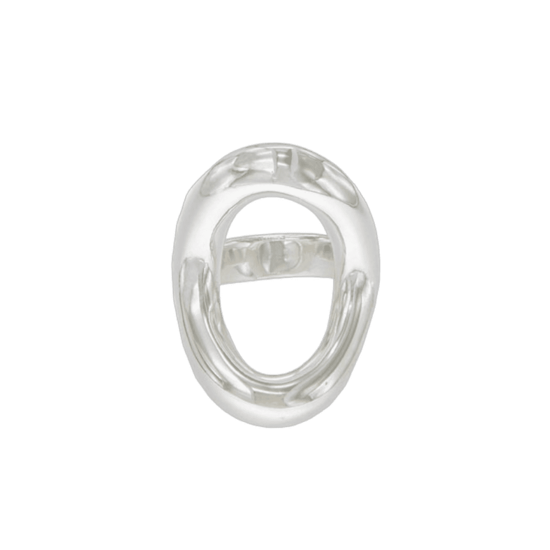 WILLY RING - anillo de plata sterling .925 con baño de oro 14K, AMANZA Jewelry
