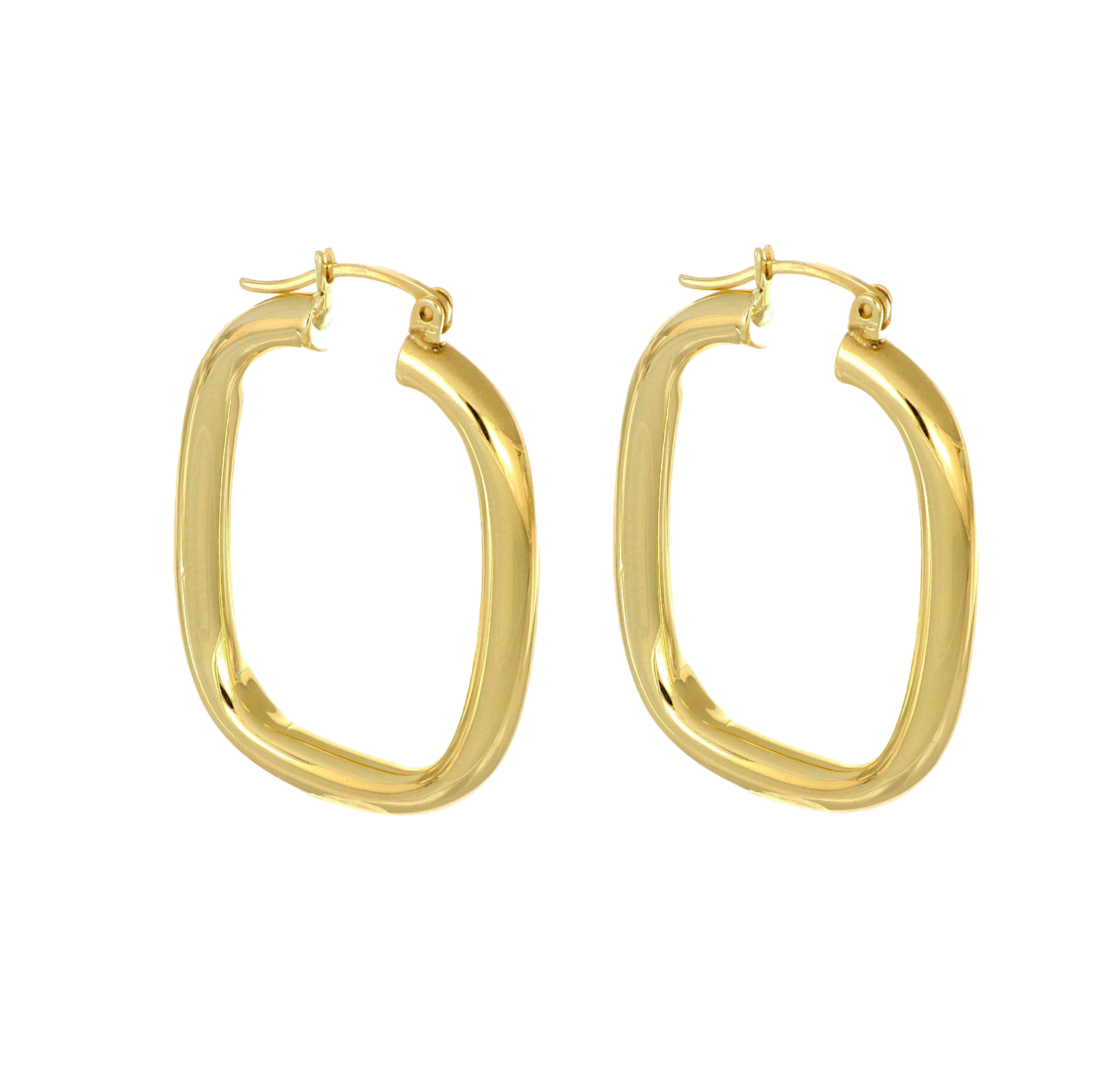 SUDDIE HOOPS - joya de plata .925 con baño de oro 14K artesanal