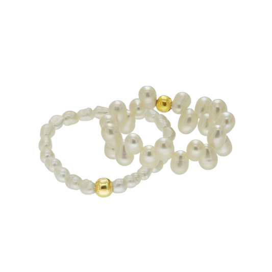 HEAVEN DOUBLE PEARL RINGS