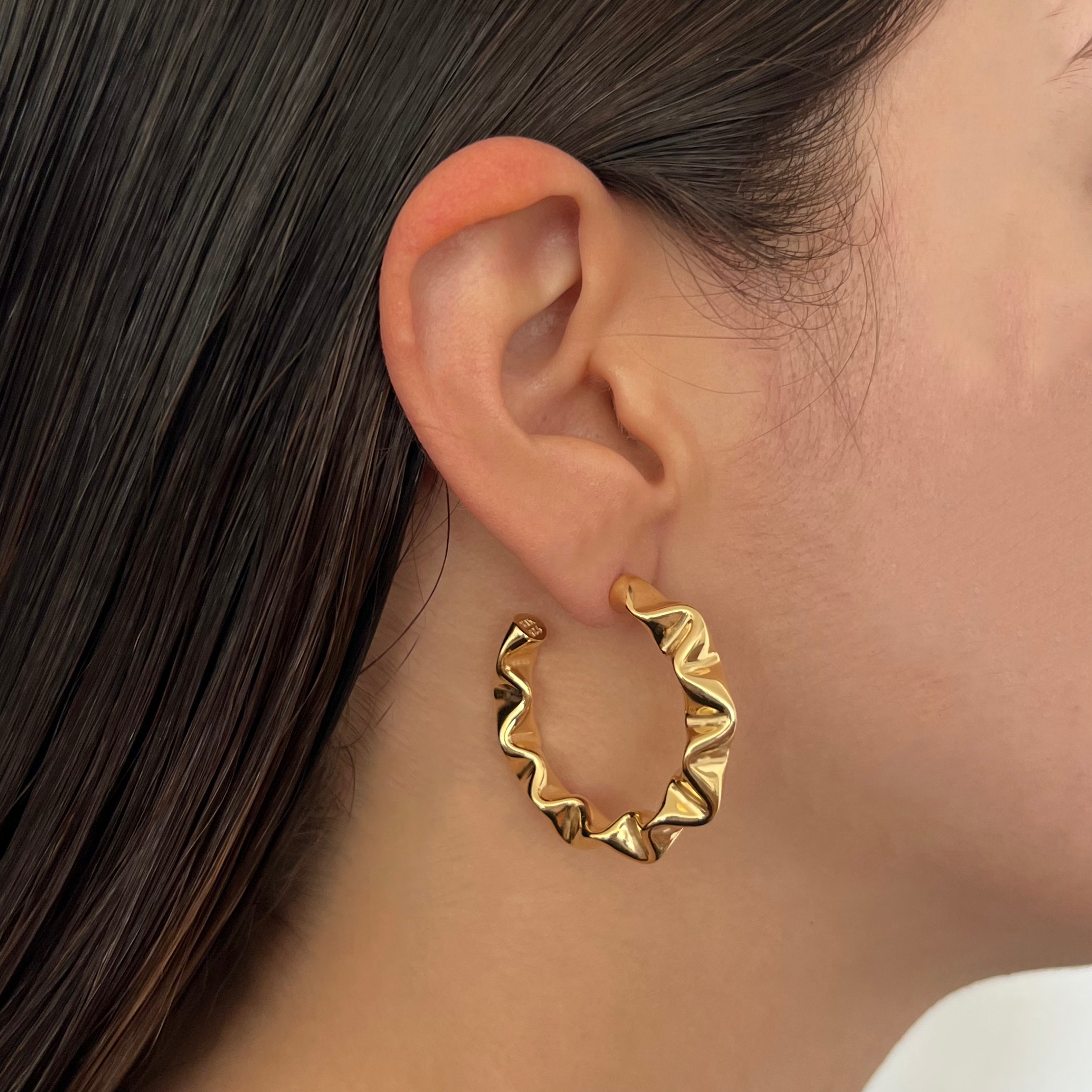SUMAYA HOOPS - joya artesanal en plata .925, hecho en Taxco México