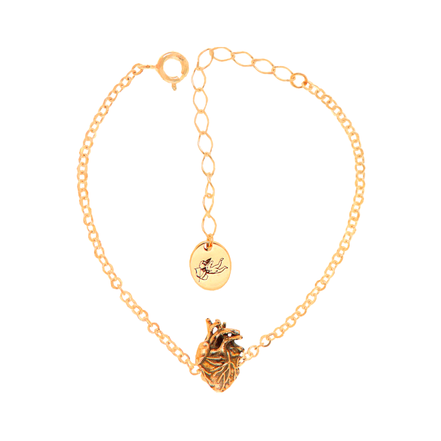 LOLA HEART BRACELET - pulsera artesanal en plata .925, hecho en Taxco México