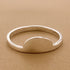 APRAZZA RING - anillo minimalista de plata .925 y baño de oro, Taxco Guerrero